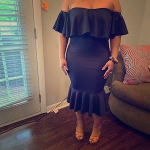 Off the shoulder dress